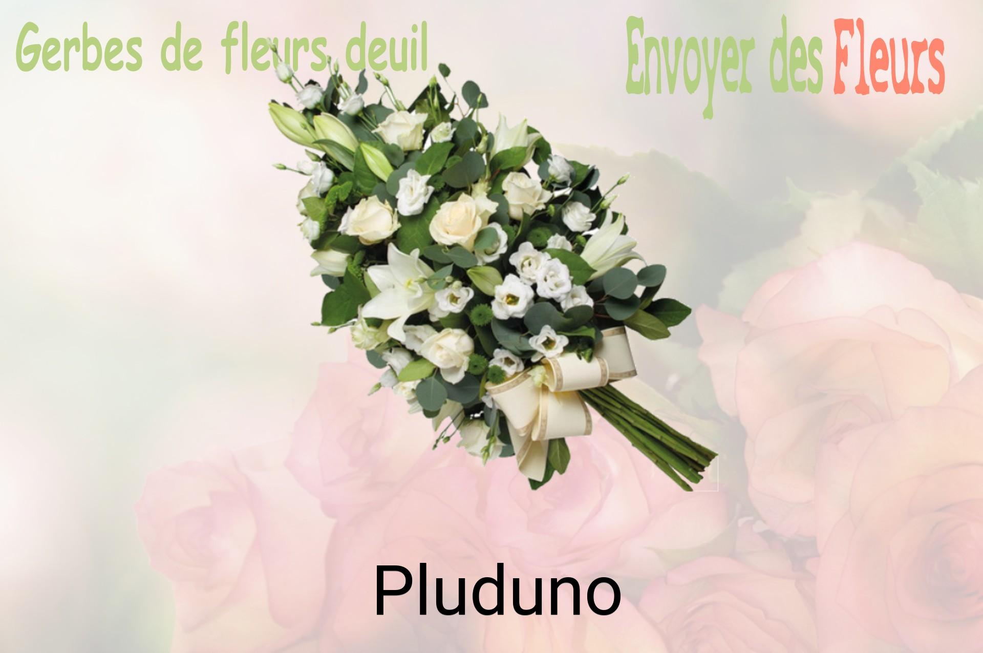 Gerbe de fleurs de deuil livrée à Pluduno